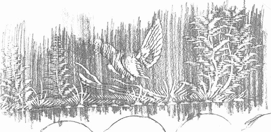 Hunt Scene Water Goblet by Wittwer-1