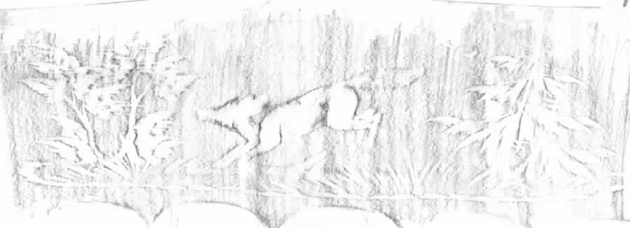 Hunt Scene Water Goblet by Wittwer-1