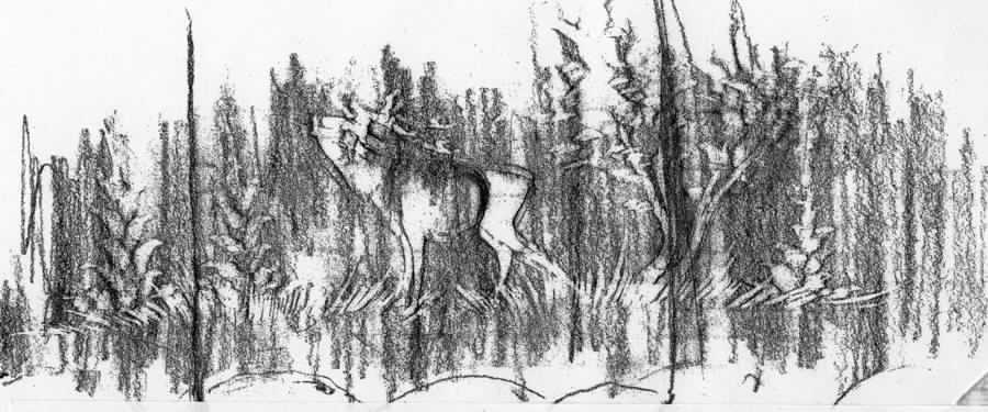 Hunt Scene Water Goblet by Wittwer-1