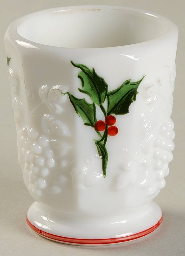 Christmas Bouquet & Holly Toothpick Holder by Westmoreland-1