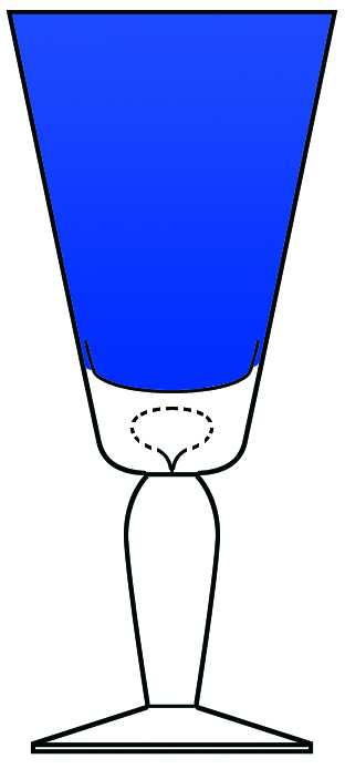 Bijoux Blue Water Goblet by Waverly-1