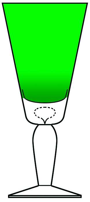 Bijoux Green Water Goblet by Waverly-1