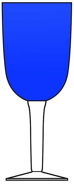 Veranda Blue Water Goblet by Waverly-1