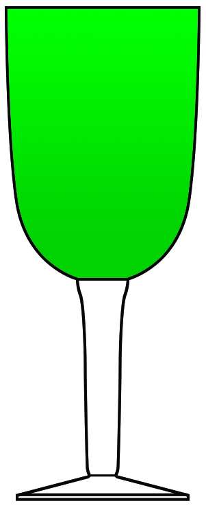 Veranda Green Water Goblet by Waverly-1