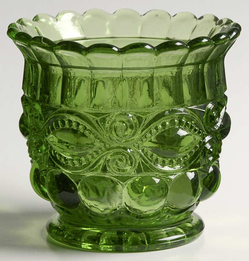 Eyewinker Green Marmalade No Lid by L G Wright Glass-1