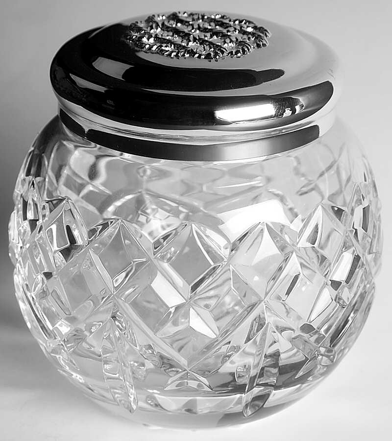 Glenmede Medium Vanity Jar & Lid by Waterford Crystal-1
