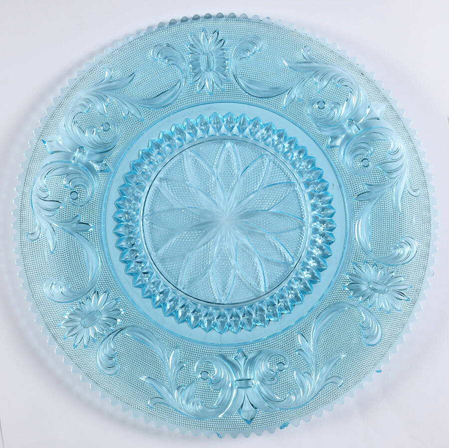 Princess Feather Blue 13" Torte Plate by Westmoreland-1