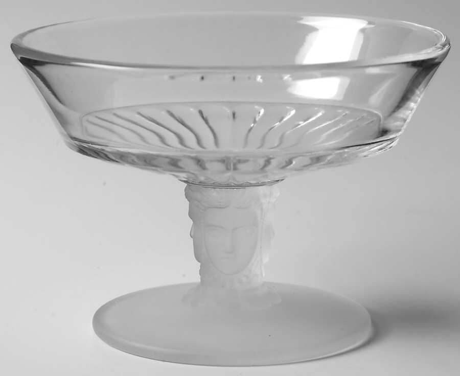 Three Faces 6" Compote No Lid by L G Wright Glass-1