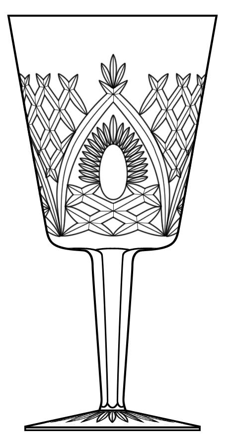 Shannon Jubilee Water Goblet by Waterford Crystal-1