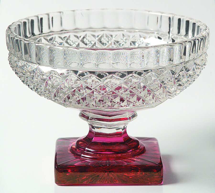 Waterford Ruby Bowl Candy Dish No Lid by Westmoreland-1