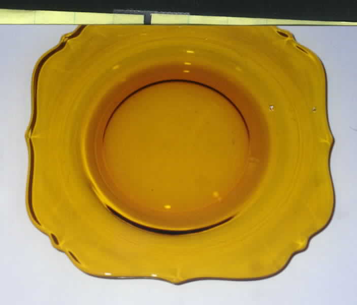 1929-1 Amber Plate by Westmoreland-1