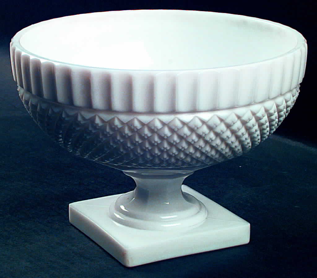 Waterford Milk Glass 6" Footed Bowl by Westmoreland-1