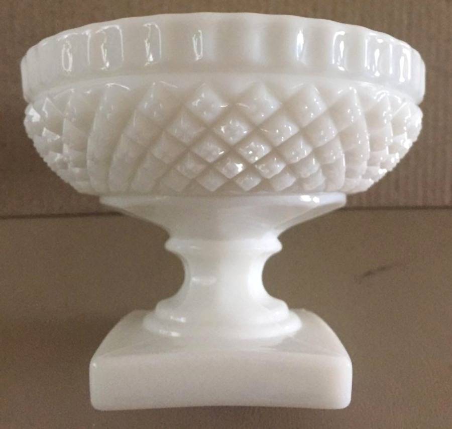 Waterford Milk Glass Candy Dish No Lid by Westmoreland-1