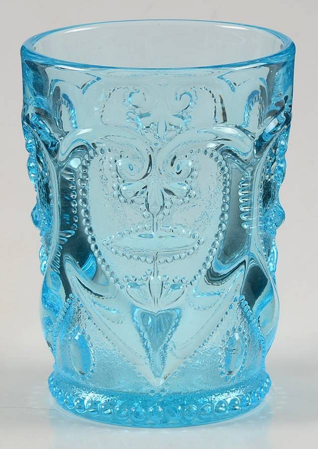 Sweetheart Blue Flat Tumbler by L G Wright Glass-1