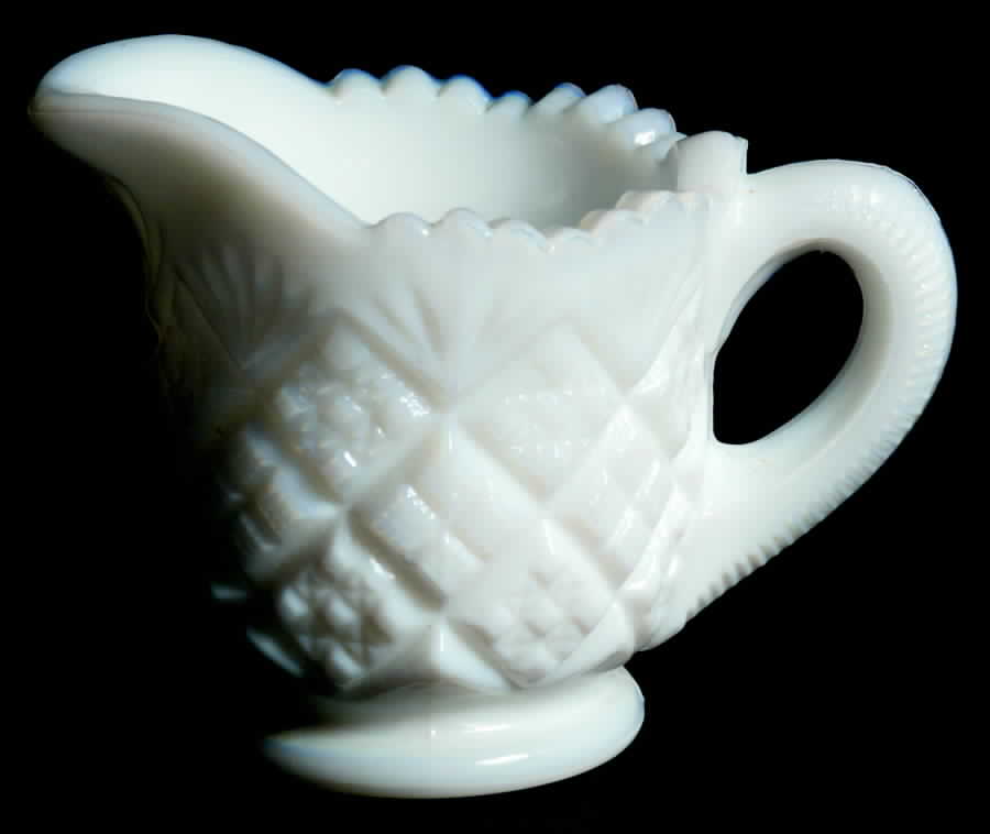 Thumbelina Milk Glass Child's Creamer by Westmoreland-1