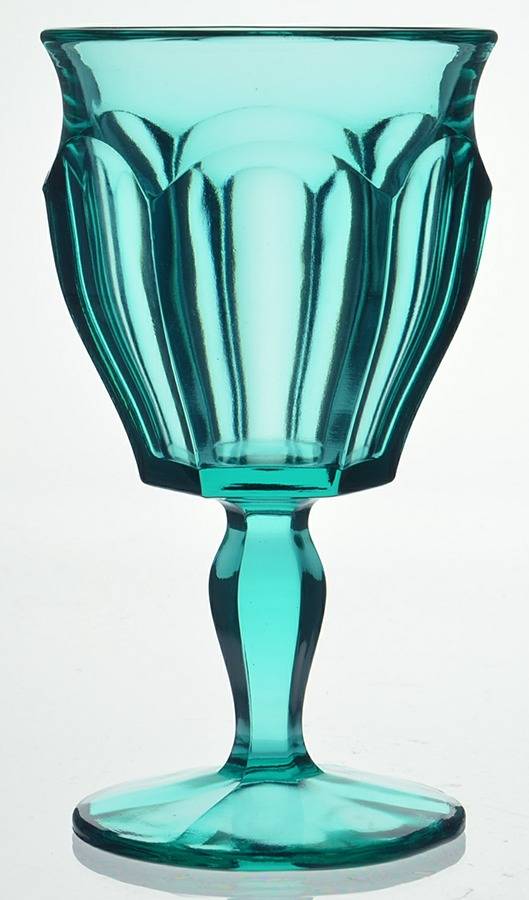 1776 Laurel Green Water Goblet by Westmoreland-1