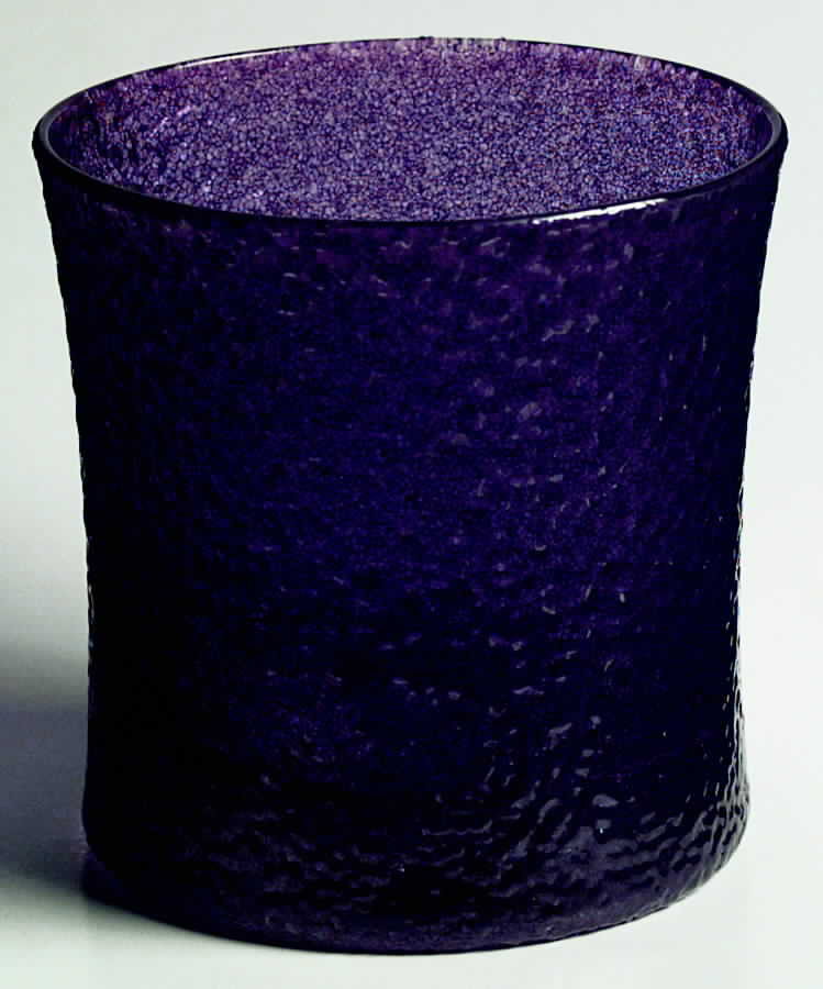 Sparky Purple 10 Oz Flat Tumbler by West Virginia Glass Specialty-1
