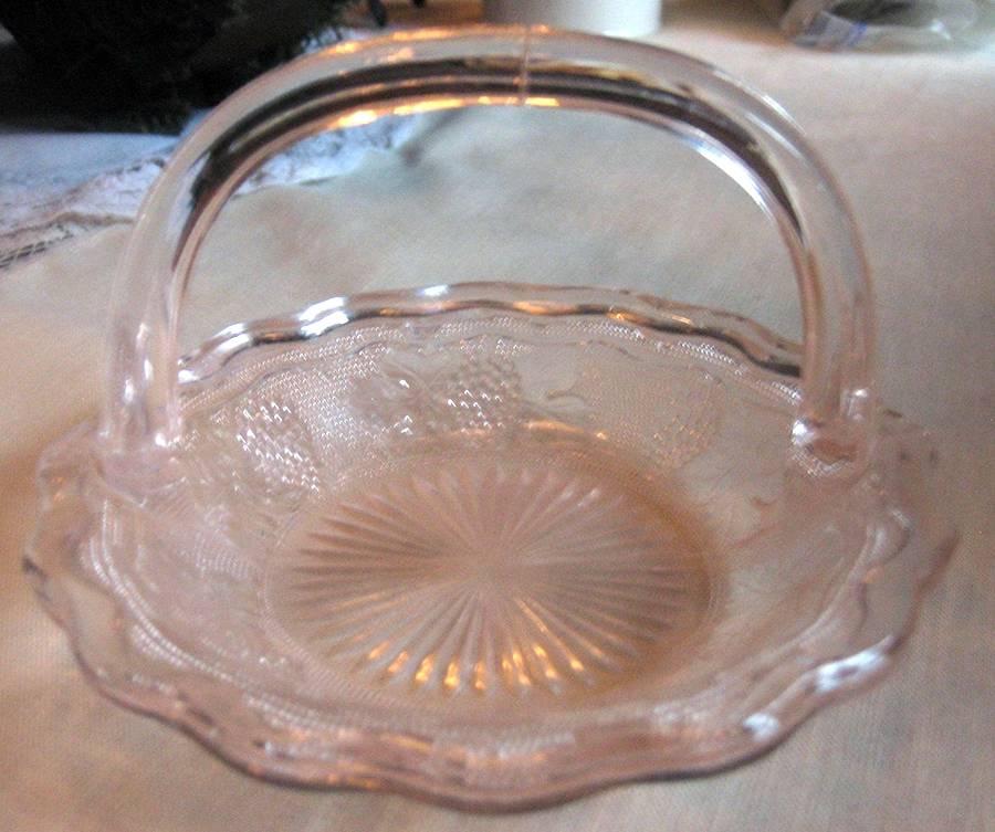 Woolworth Pink Basket by Westmoreland-1