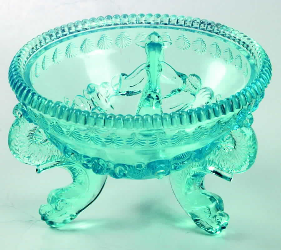 Argonaut Shell Brandywine Blue Candy Dish No Lid by Westmoreland-1