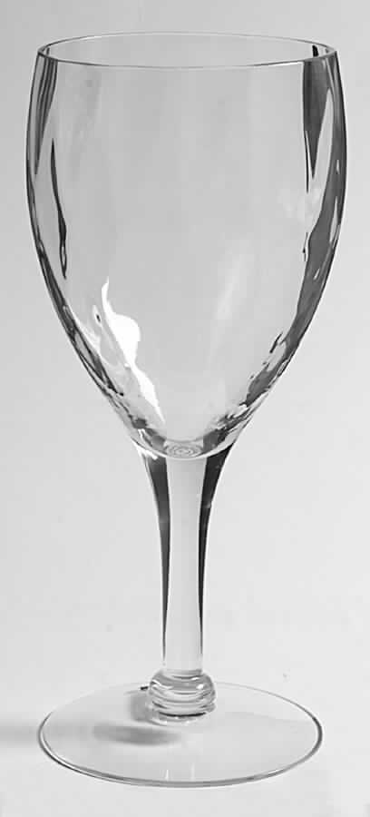 Diamond Optic Water Goblet by West Virginia Glass Specialty-1