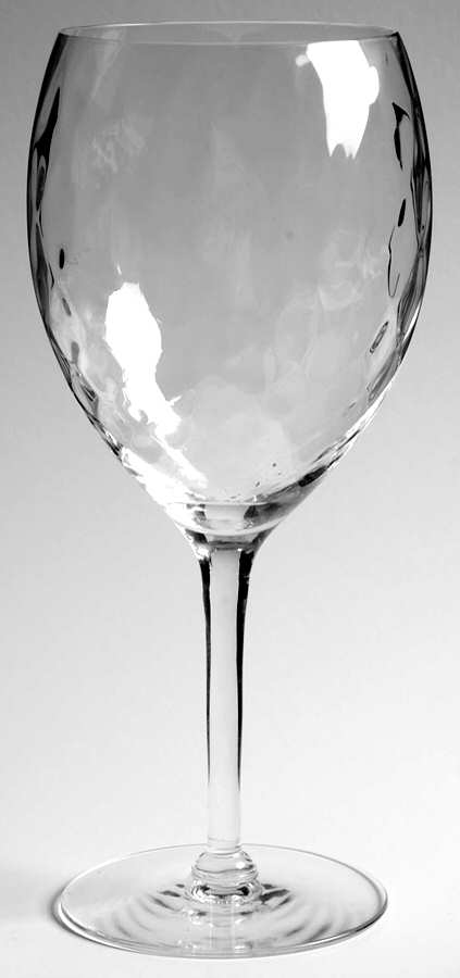 Diamond Optic Water Goblet by West Virginia Glass Specialty-1