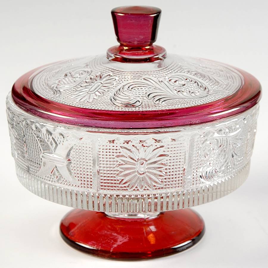Princess Feather Ruby Flash Jam/Jelly & Lid by Westmoreland-1