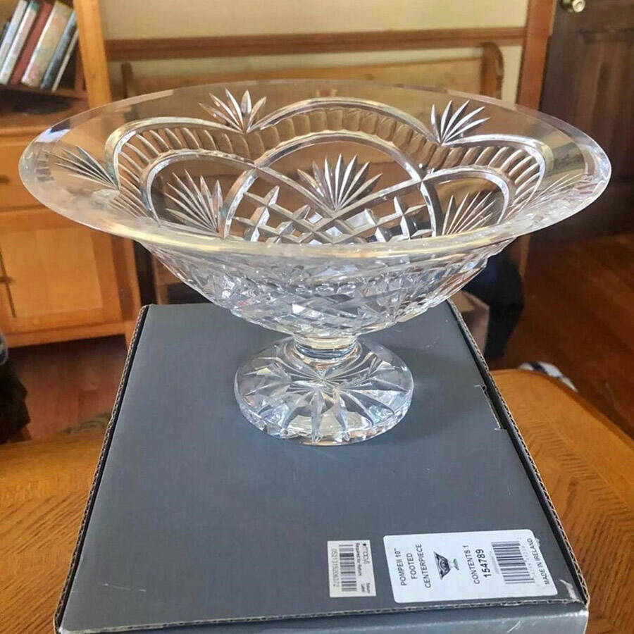 Pompeii Collection 10" Footed Centerpiece by Waterford Crystal-1