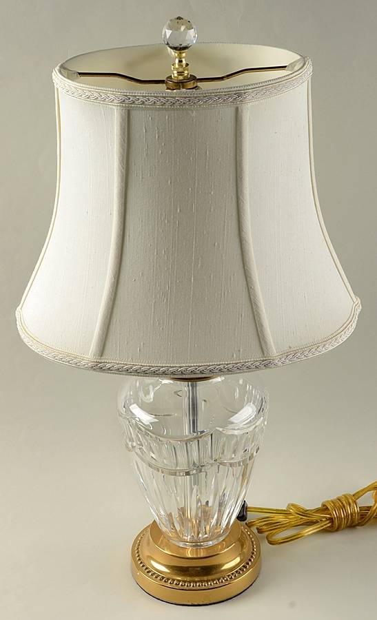 Pompeii Collection 21" Electric Lamp & Shade by Waterford Crystal-1