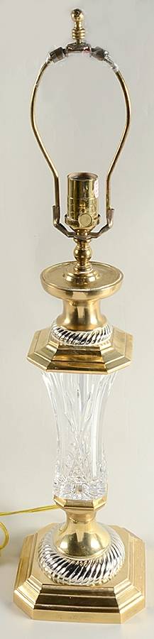 Florence Court Collection 27" Electric Lamp Base by Waterford Crystal-1
