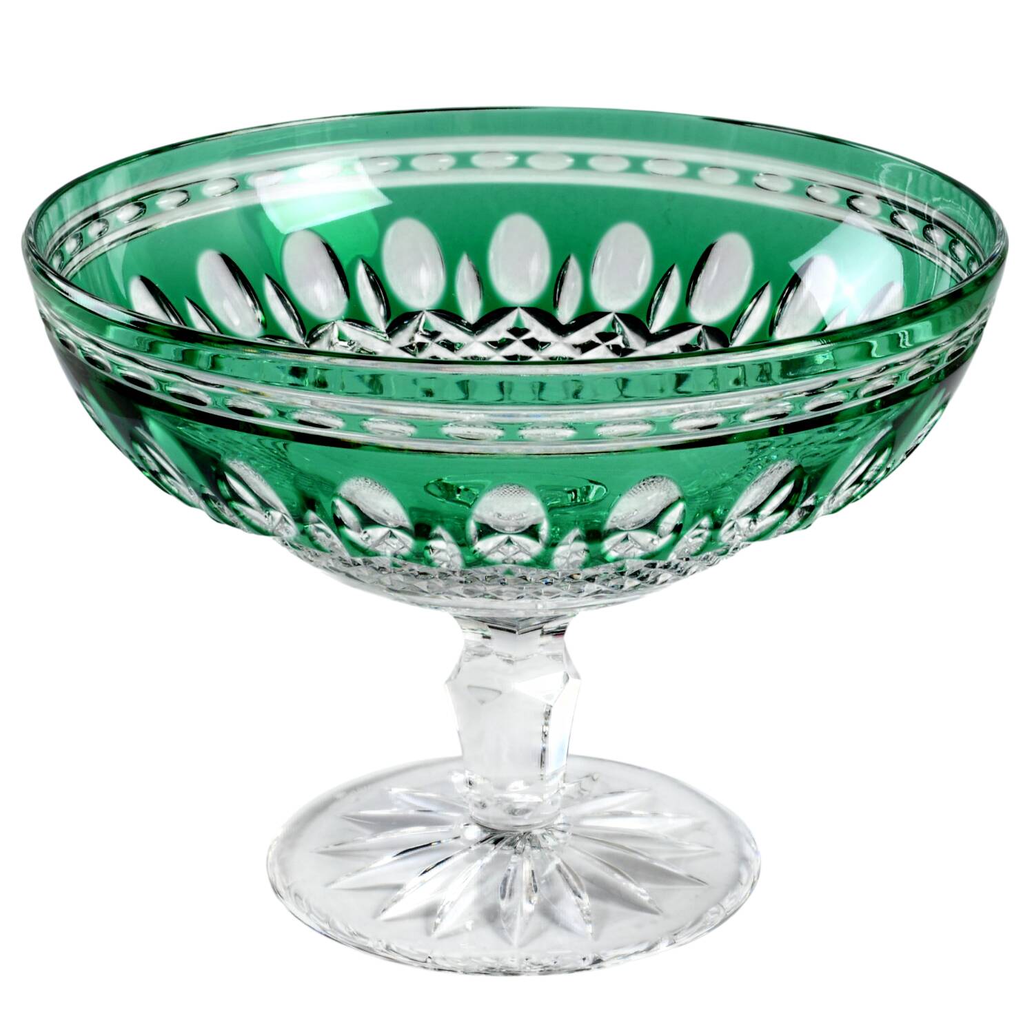 Clarendon Emerald Green Round Compote (Height X Width) by Waterford Crystal-1