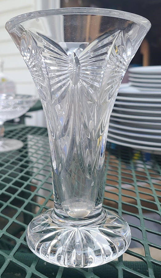 Best Wishes 9" Flower Vase by Waterford Crystal-1