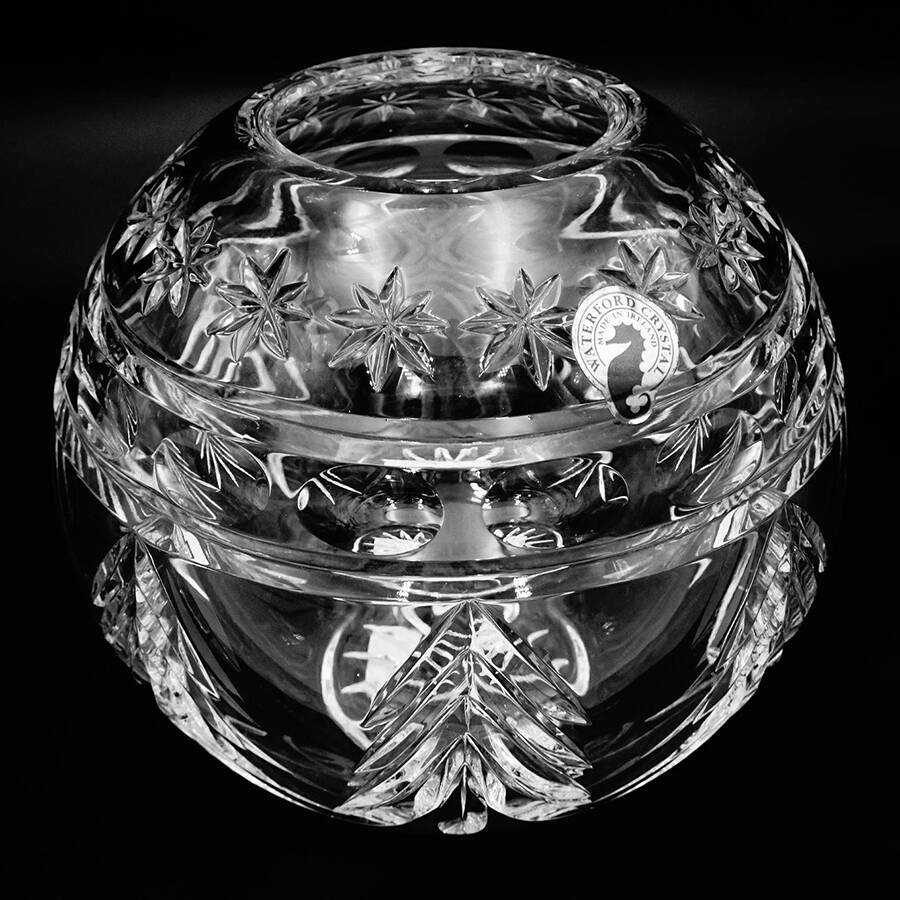 Happy Holidays Rose Bowl by Waterford Crystal-1