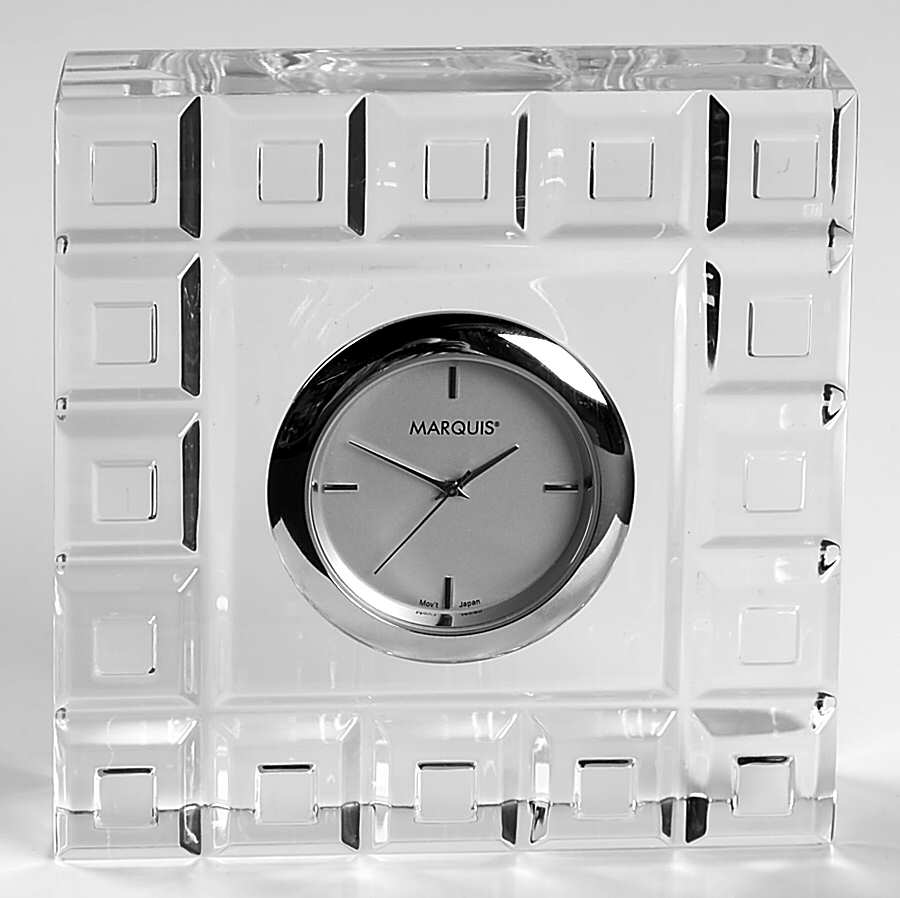 Quadrata Quartz Clock by Waterford Crystal-1