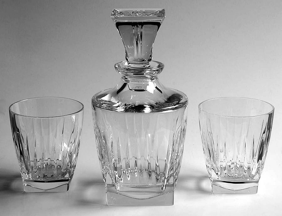 Clarion Decanter Set-Dec 8 3/4" +2cold by Waterford Crystal-1