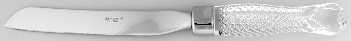 Wedding Heirloom Collection Wedding Cake Knife W/Stainless Blade by Waterford Crystal-1