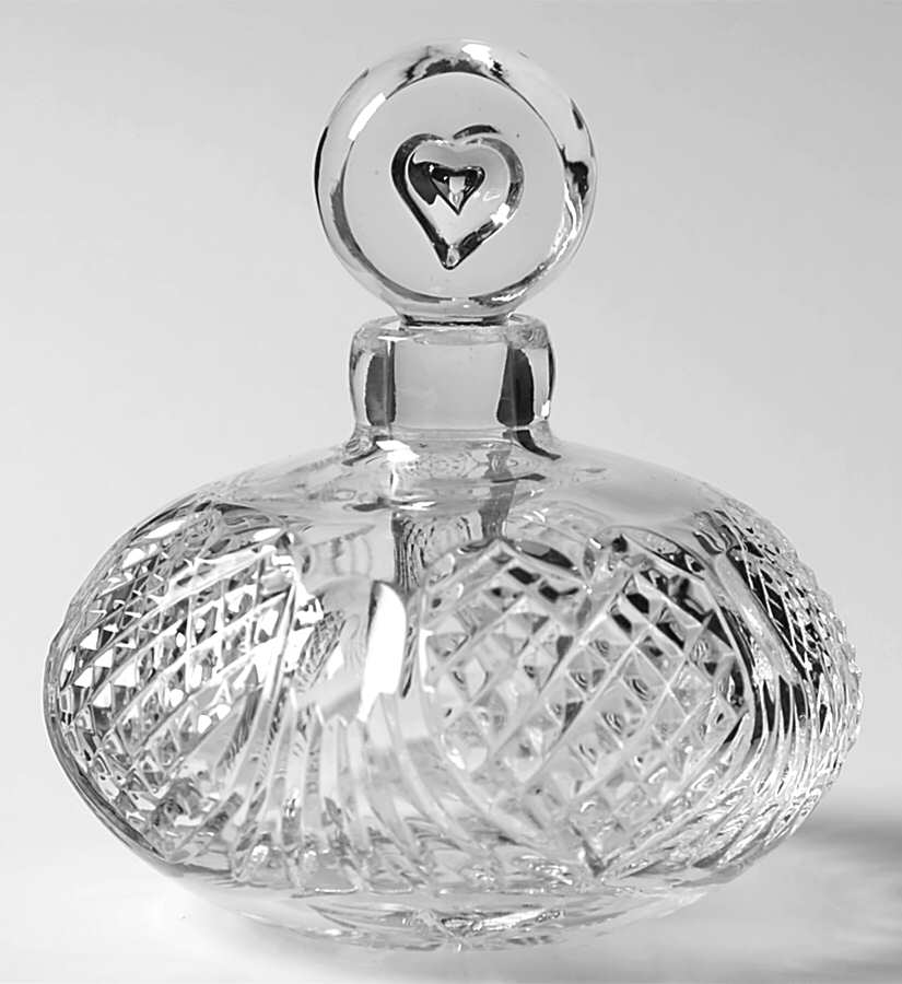 Wedding Heirloom Collection Round Perfume Bottle & Stopper by Waterford Crystal-1