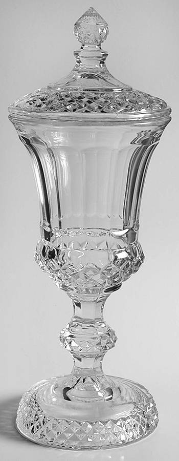 1943 Clear Footed Urn & Lid by Westmoreland-1