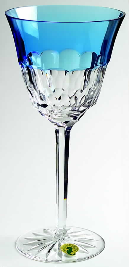 Glendora Blue Water Goblet by Waterford Crystal-1
