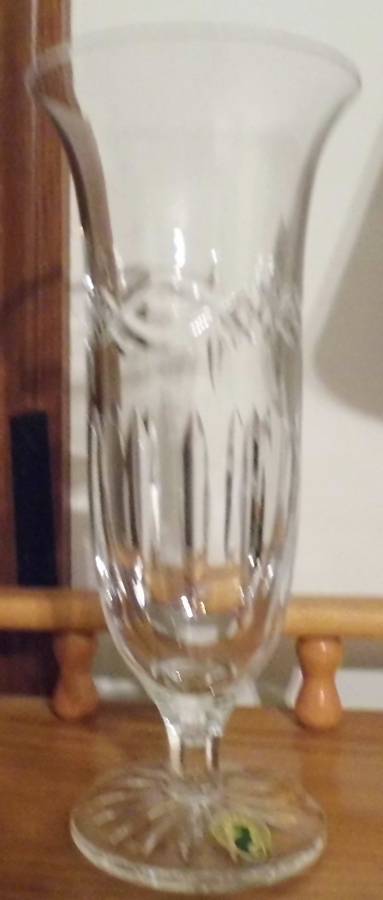 Dolmen 12" Flower Vase by Waterford Crystal-1