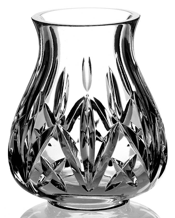 Crystal and Brass Collection Belmont Hurricane Lamp Globe by Waterford Crystal-1