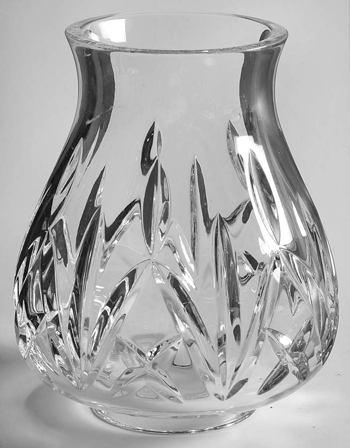 Crystal and Brass Collection Belmont Hurricane Lamp Globe by Waterford Crystal-1