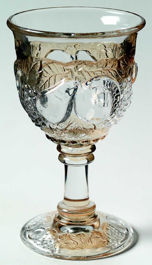 Della Robbia Amber Flash Water Goblet by Westmoreland-1