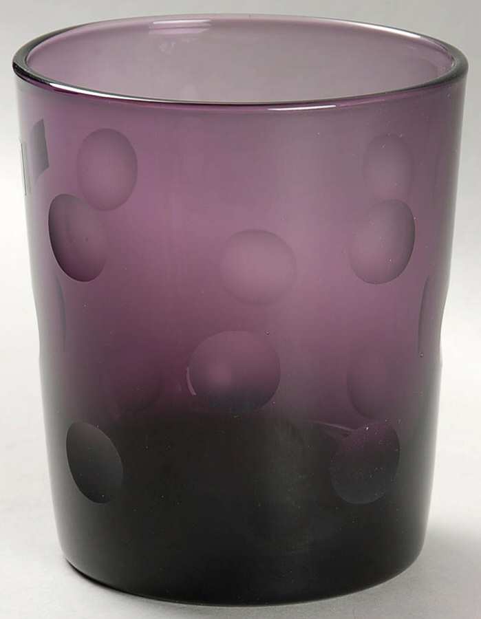Polka Dot Amethyst Double Old Fashioned by Waterford Crystal-1