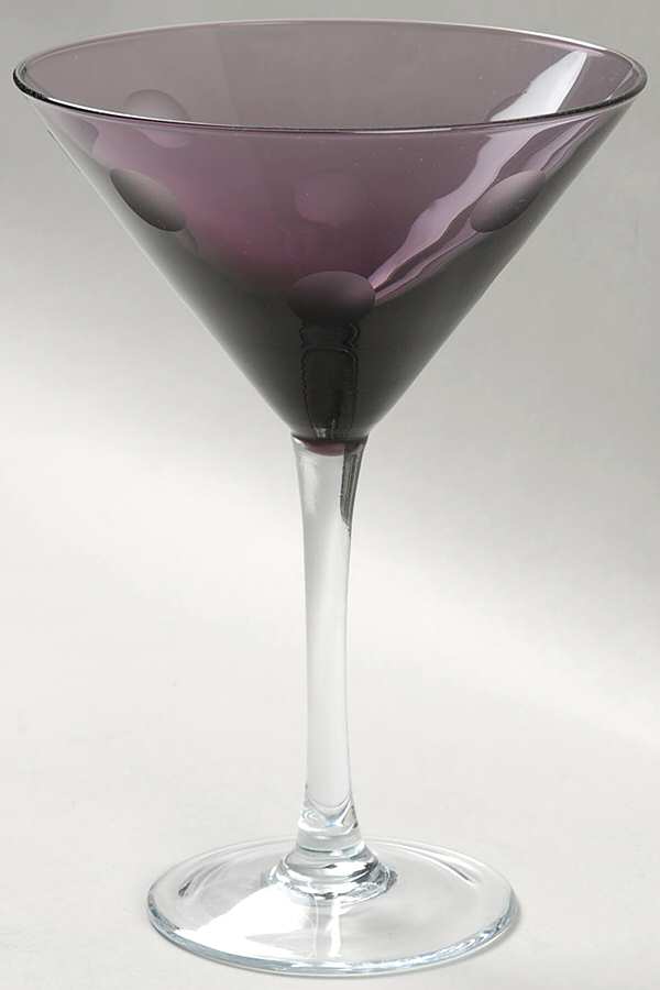 Polka Dot Amethyst Martini by Waterford Crystal-1