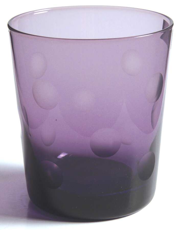 Polka Dot Purple Double Old Fashioned by Waterford Crystal-1