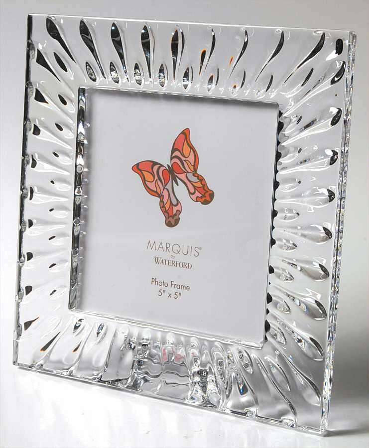 Sheridan Frame-Holds 5" X 5" Photo by Waterford Crystal-1