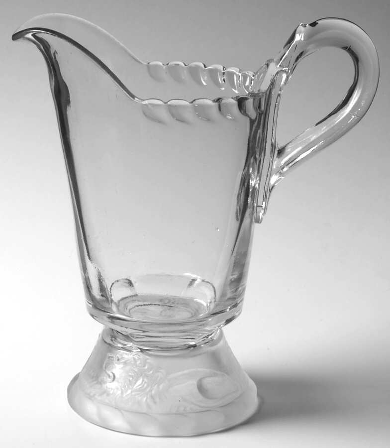 Lion Creamer by L G Wright Glass-1