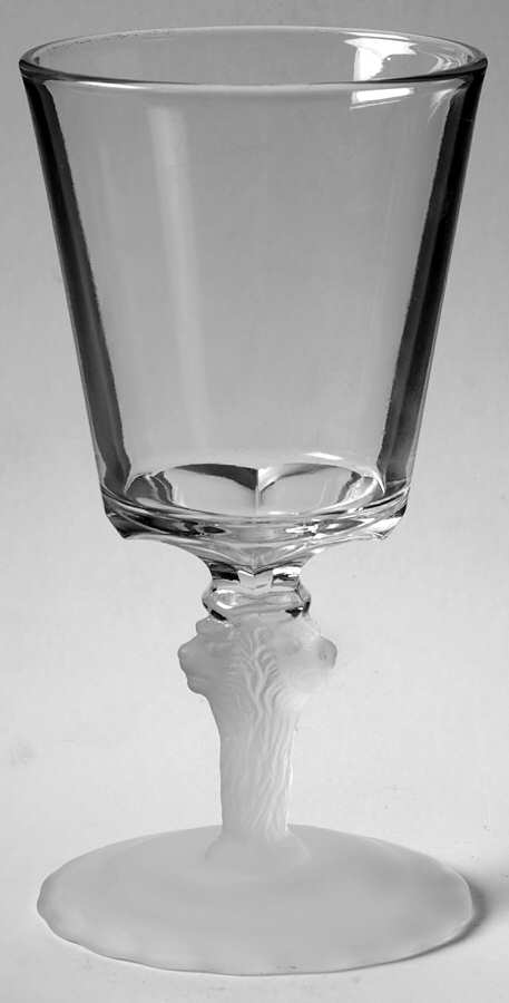 Lion Water Goblet by L G Wright Glass-1