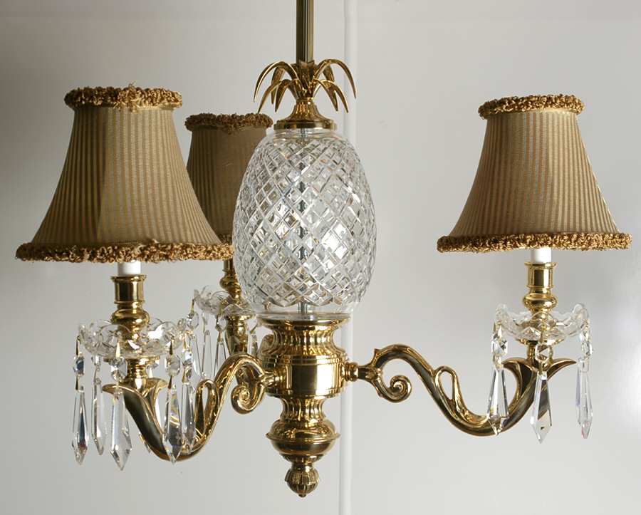 Hospitality Collection 3 Arm Chandelier with Shades by Waterford Crystal-1