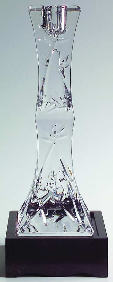 Bamboo Collection 8" Single Light Candlestick by Waterford Crystal-1